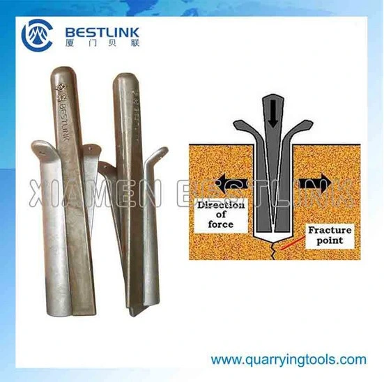 Bestlink Rock Splitter Wedges for Break Stone